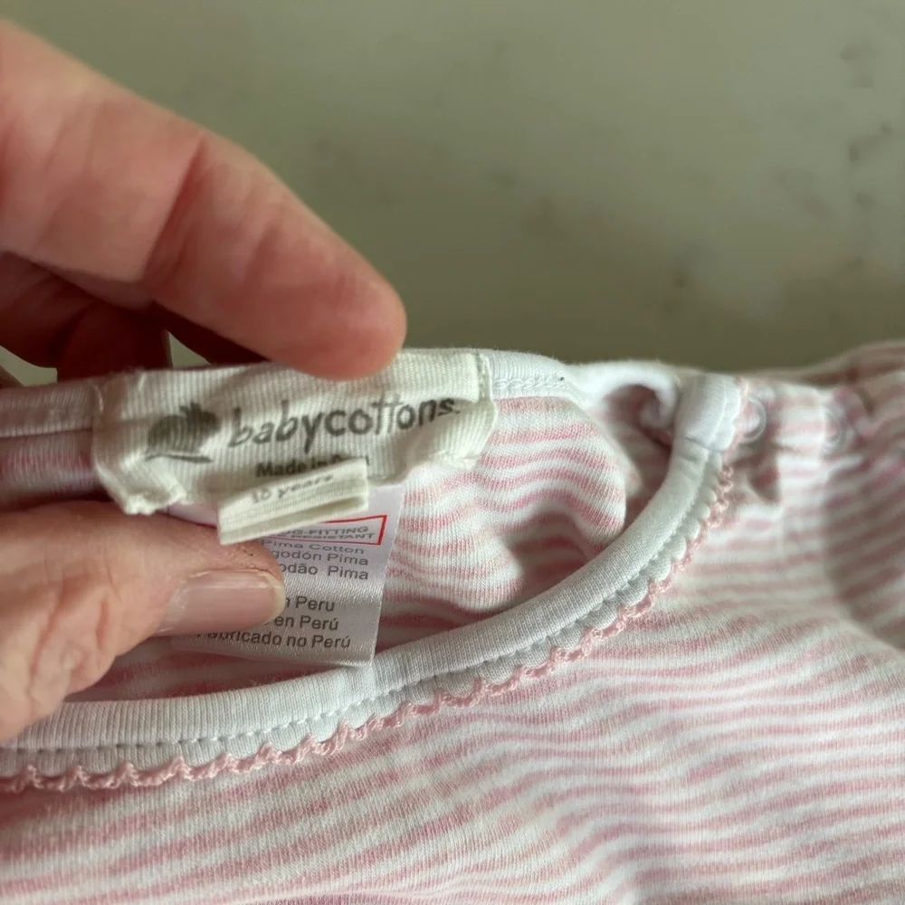 Baby Cottons Striped Pajama Set Size 10‎ years